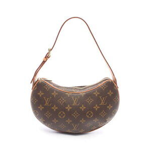 Louis Vuitton Pochette Croissant Shoulder Bag Leather Brown